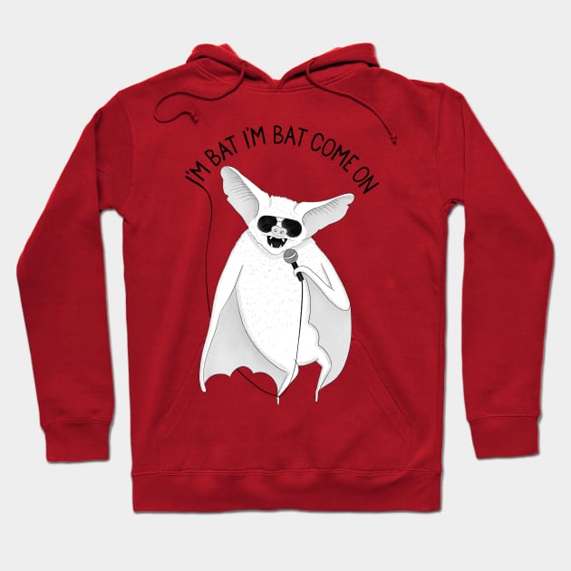 Bat | Animal Karaoke collection | Red Hoodie by DrawingEggen